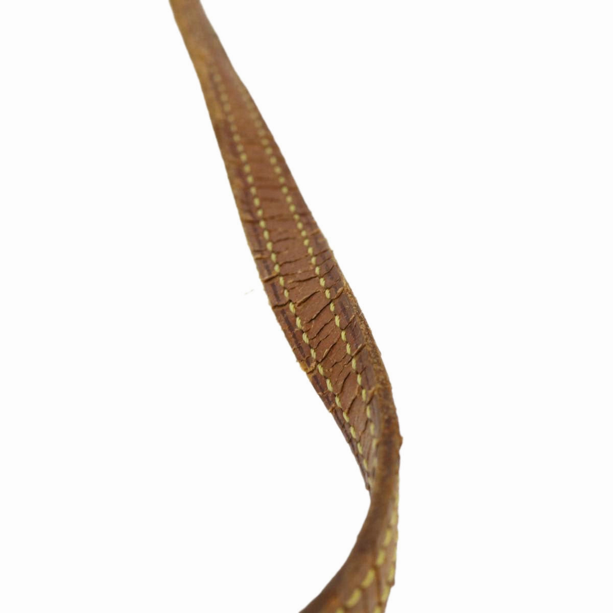 LOUIS VUITTON Shoulder Strap Leather 46.1"" Beige LV 38837
