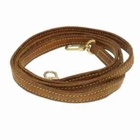 LOUIS VUITTON Shoulder Strap Leather 46.1"" Beige LV 38837