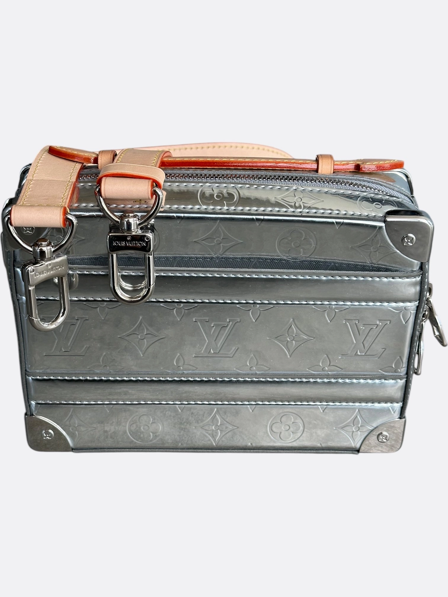 Louis Vuitton Silver Mirror Monogram Trunk