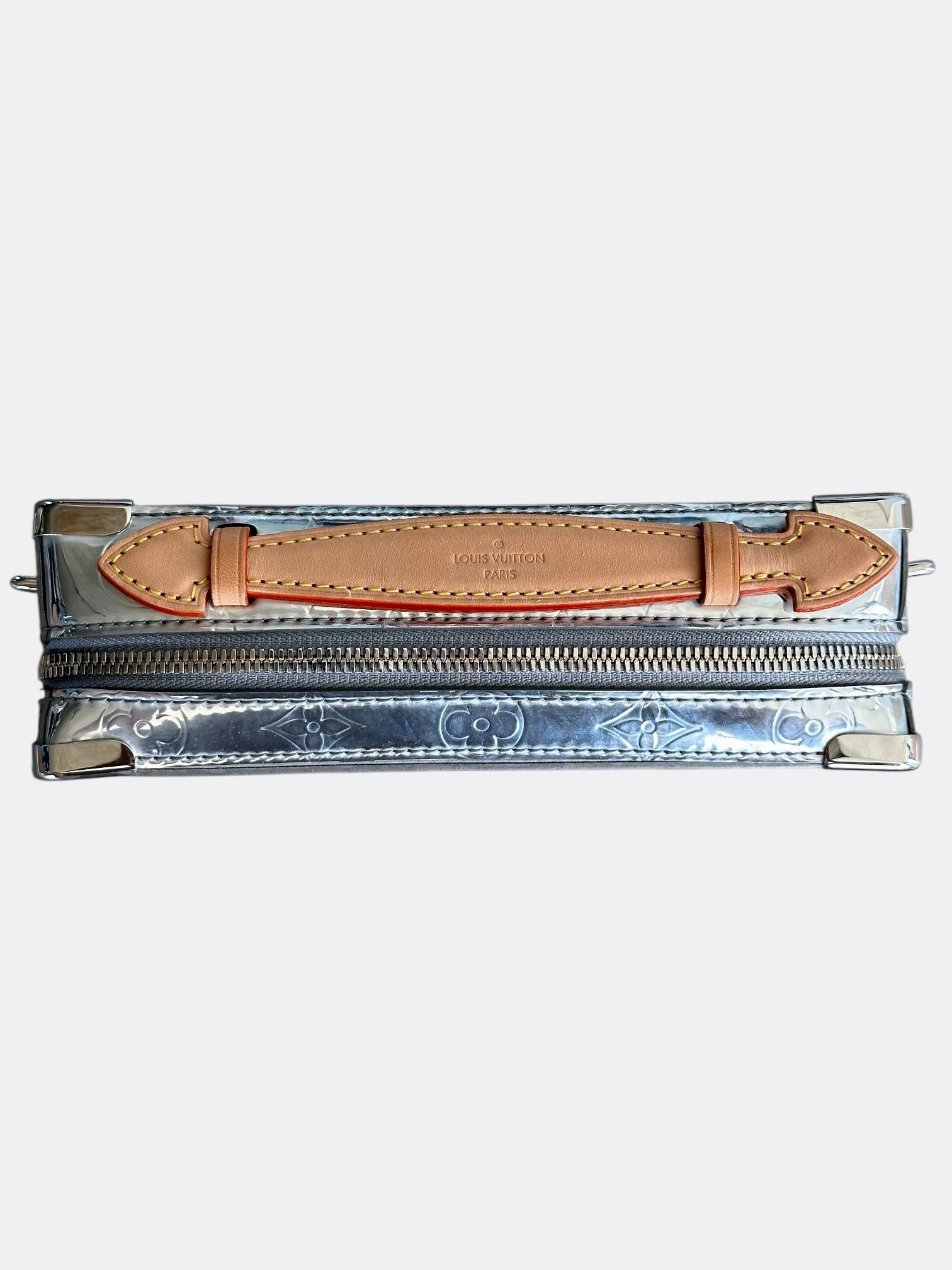 Louis Vuitton Silver Mirror Monogram Trunk