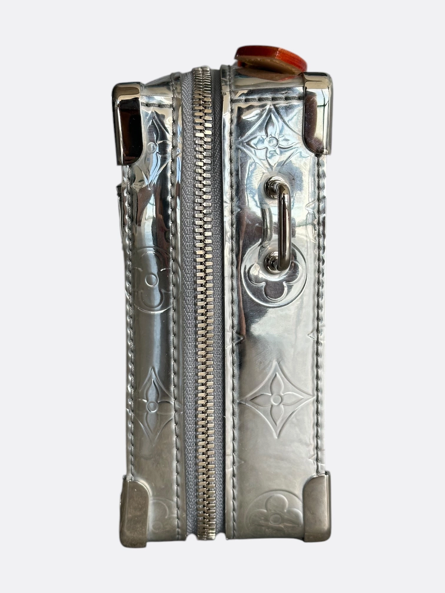 Louis Vuitton Silver Mirror Monogram Trunk