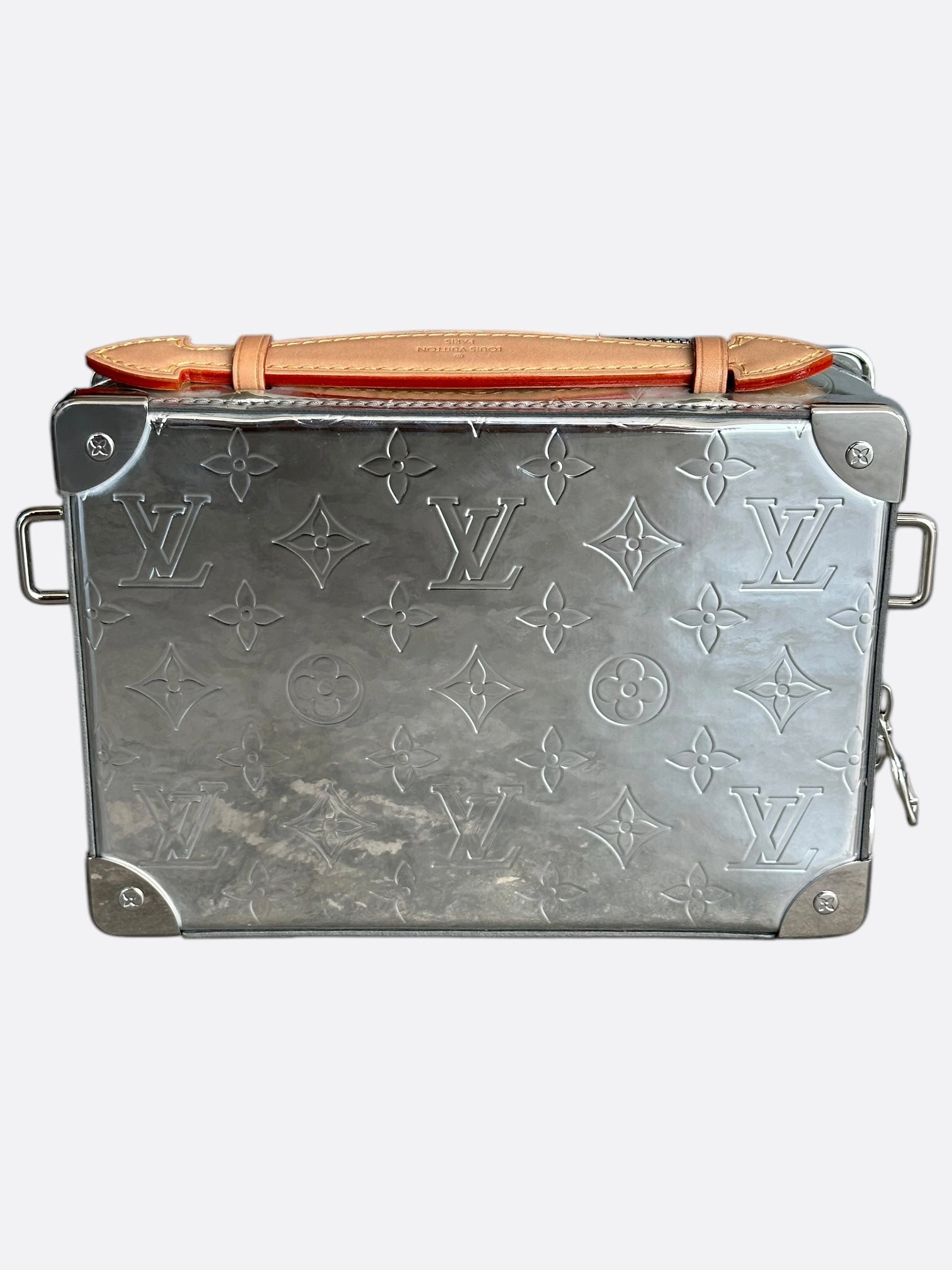 Louis Vuitton Silver Mirror Monogram Trunk