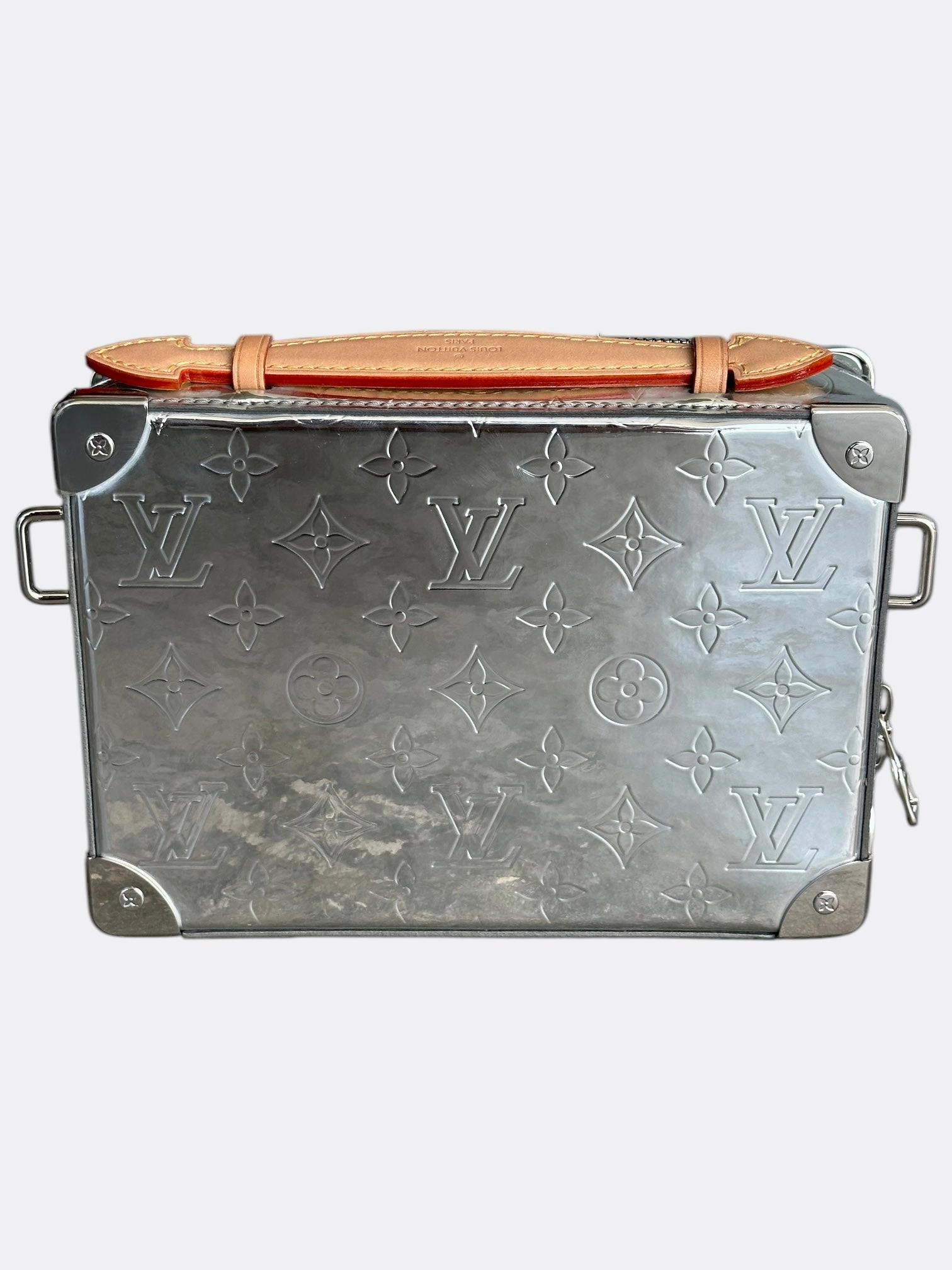 Louis Vuitton Silver Mirror Monogram Trunk