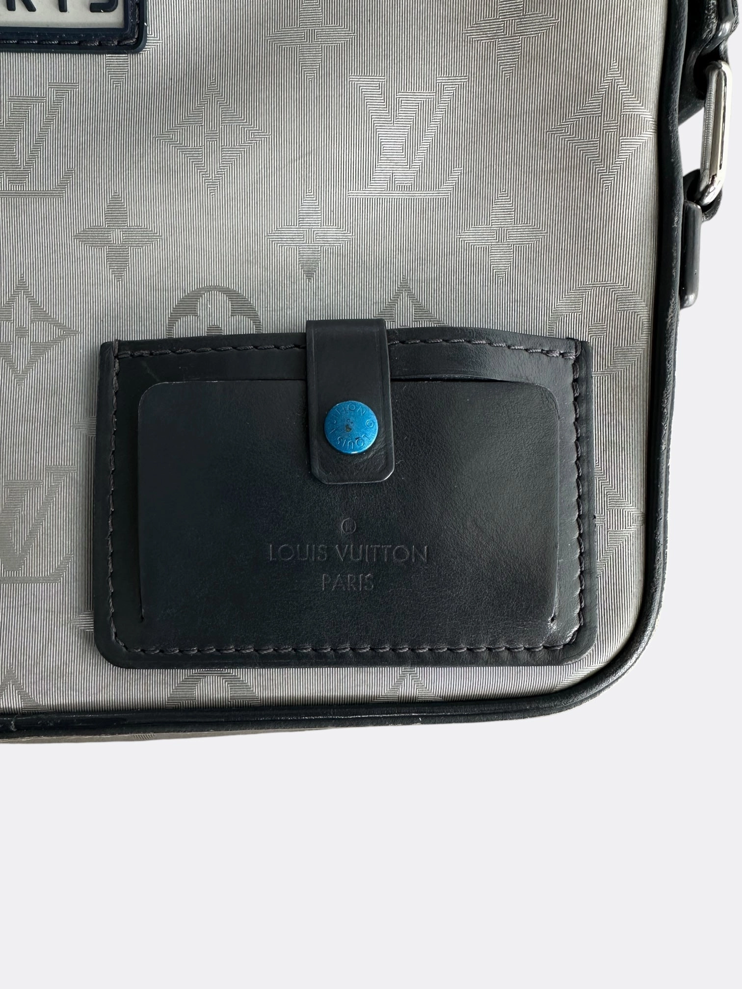 Louis Vuitton Silver Satellite Monogram Alpha Messenger Bag