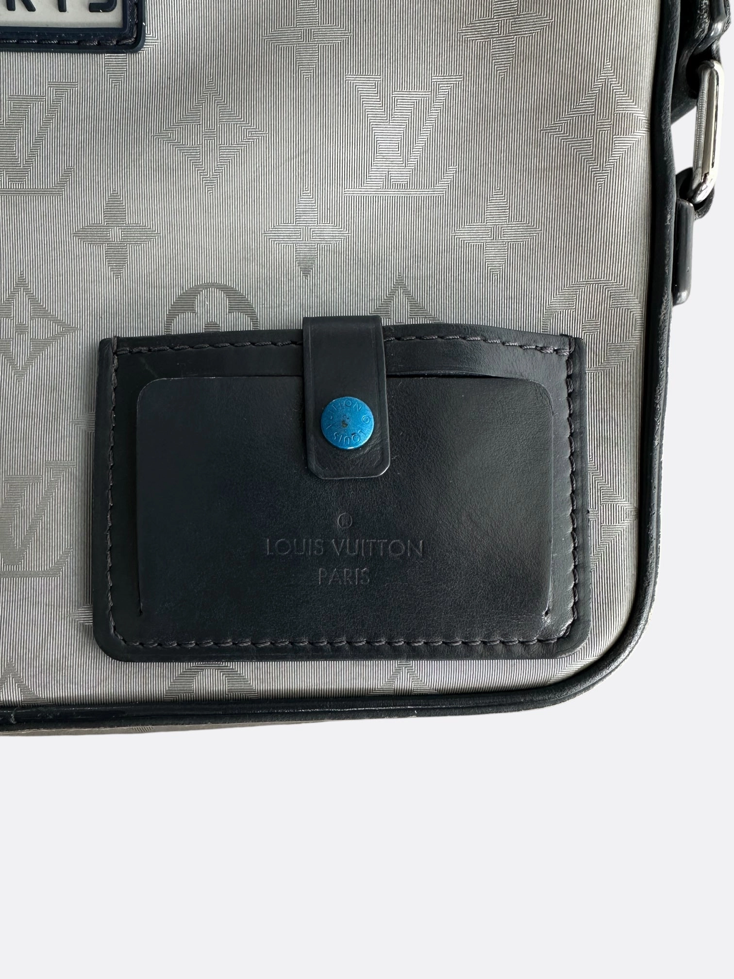 Louis Vuitton Silver Satellite Monogram Alpha Messenger Bag