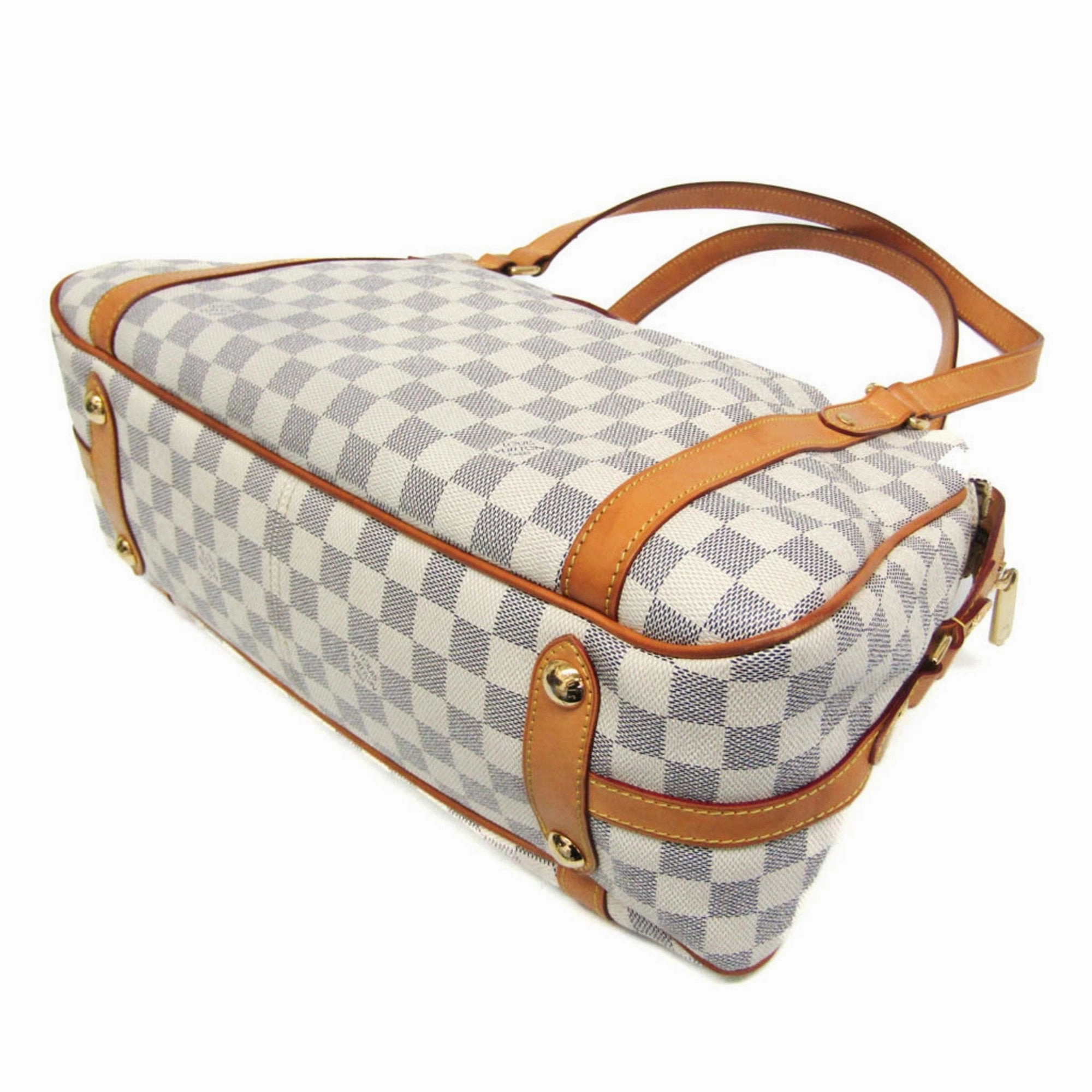 Louis Vuitton Stresa Pm White Canvas Shoulder Bag