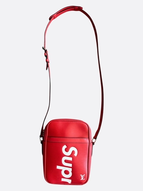 Louis Vuitton Supreme Red & White EPI Danube PM