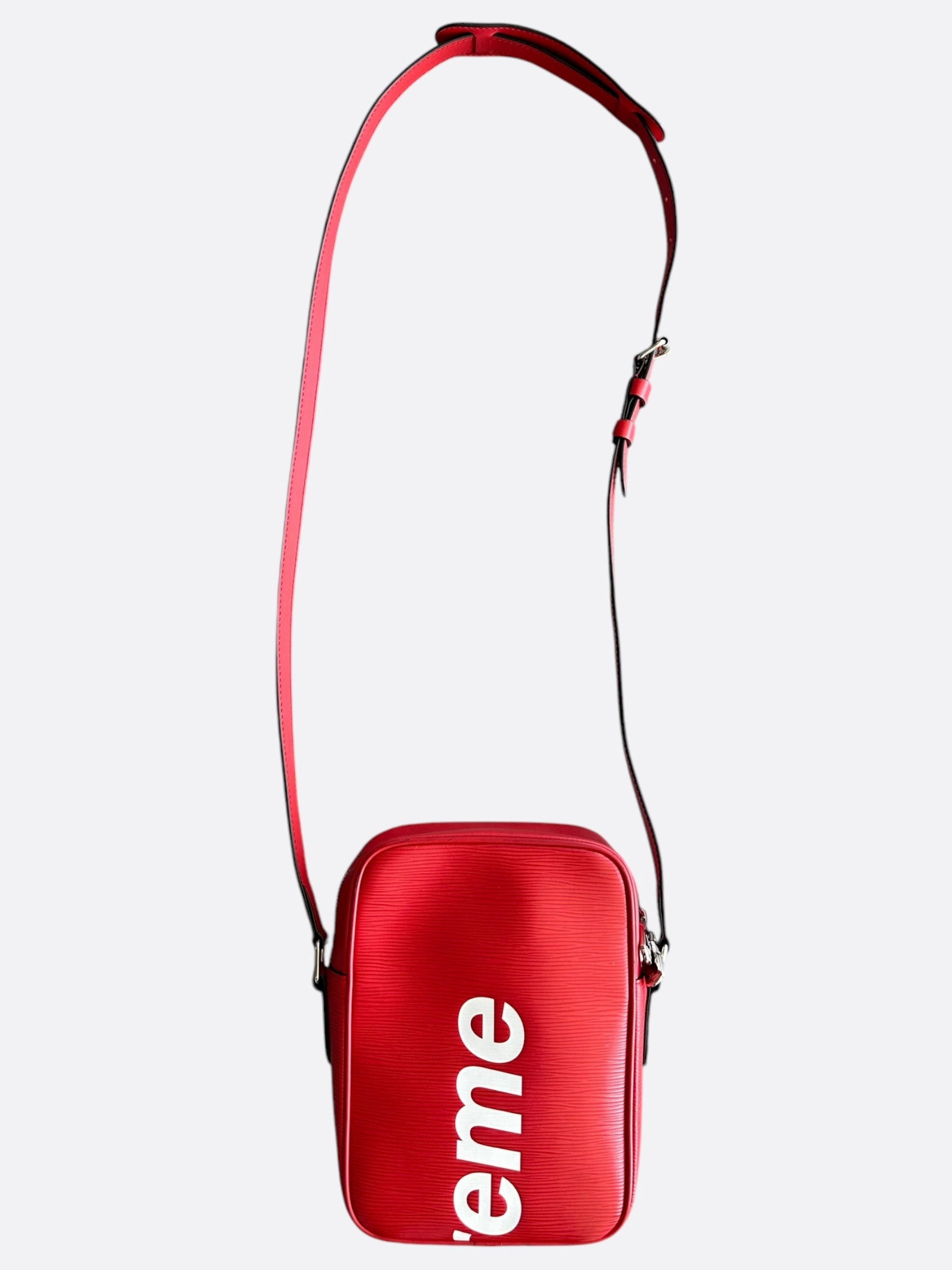 Louis Vuitton Supreme Red & White EPI Danube PM