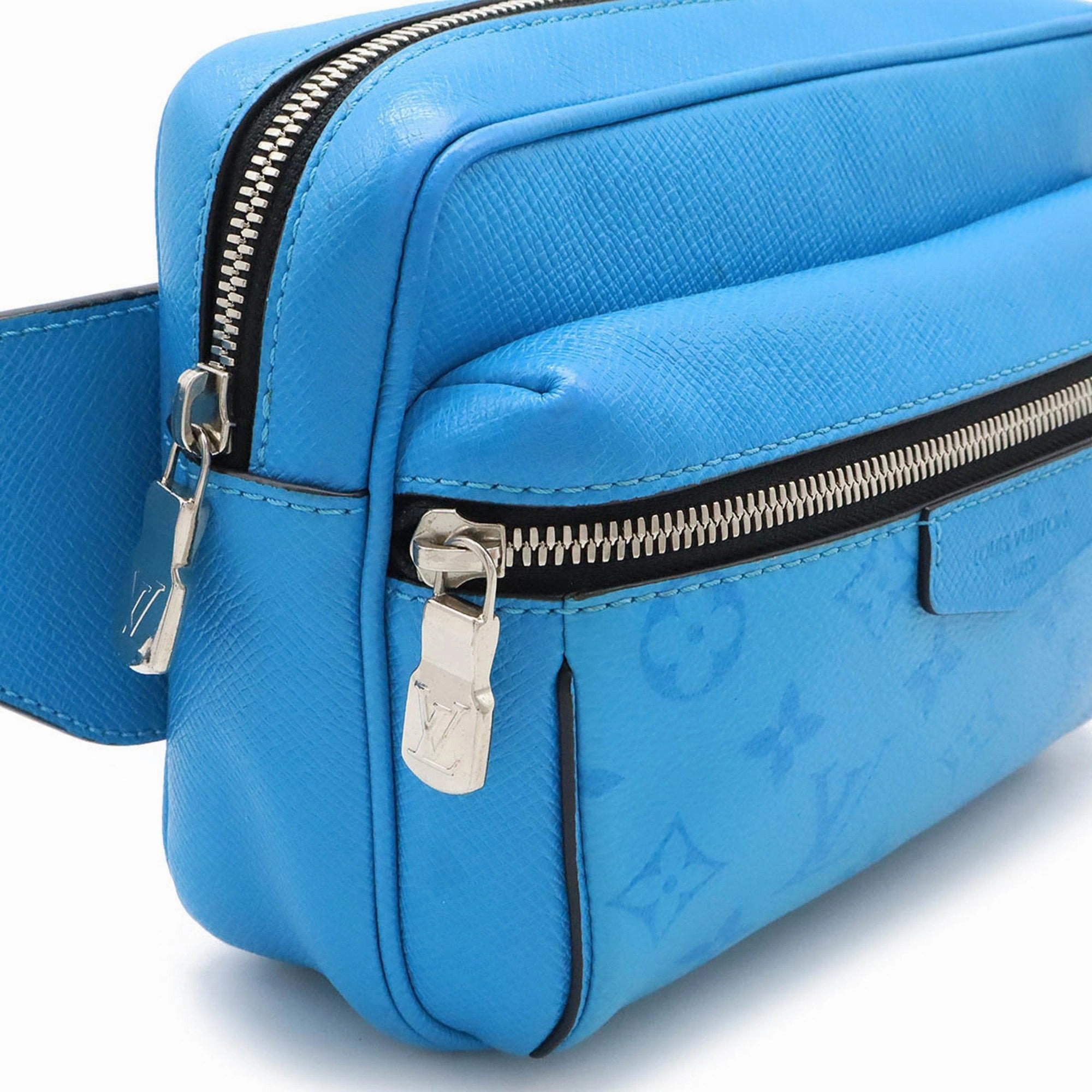 Louis Vuitton Taigarama Monogram Eclipse Taiga Leather Shoulder Bag Sling Bag (Pre-Owned)