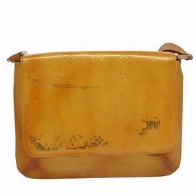 Louis Vuitton Thompson Street Yellow Patent Leather Shoulder Bag