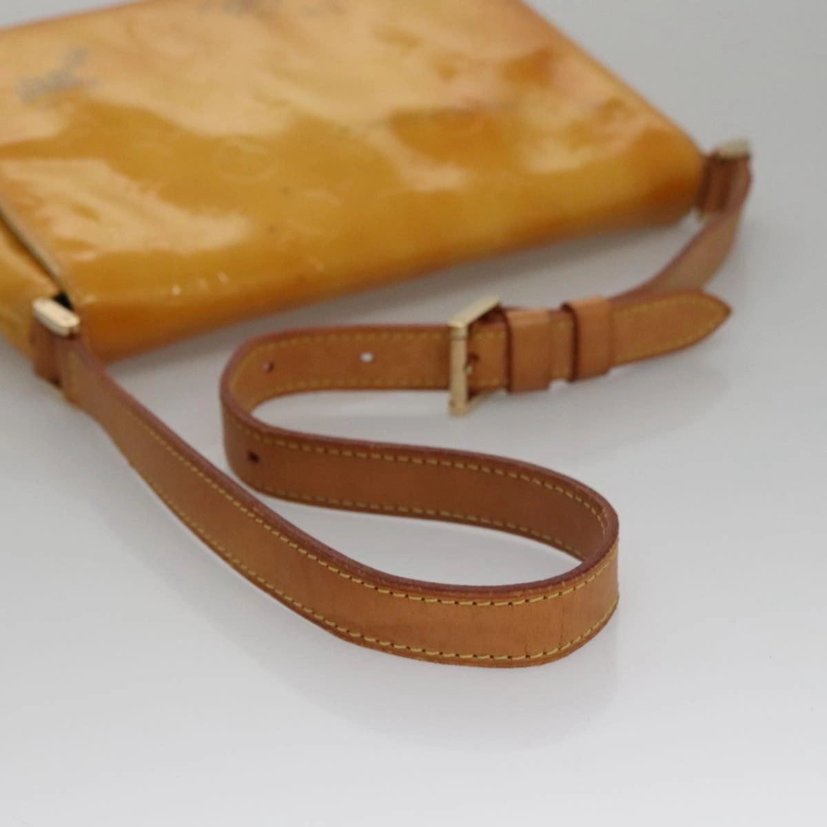 Louis Vuitton Thompson Street Yellow Patent Leather Shoulder Bag