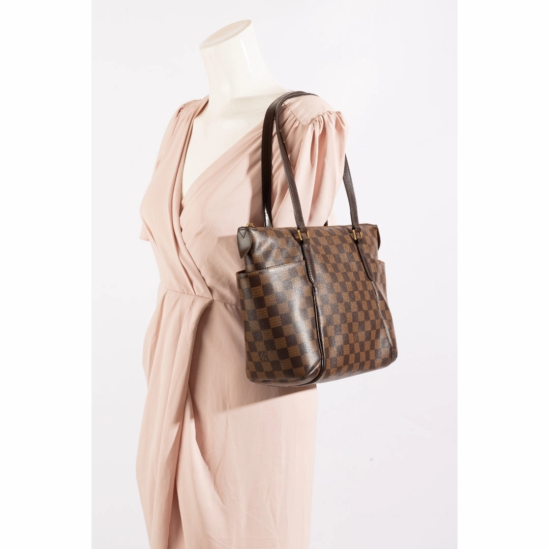 Louis Vuitton Totally MM Damier Ebene Shoulder Bag