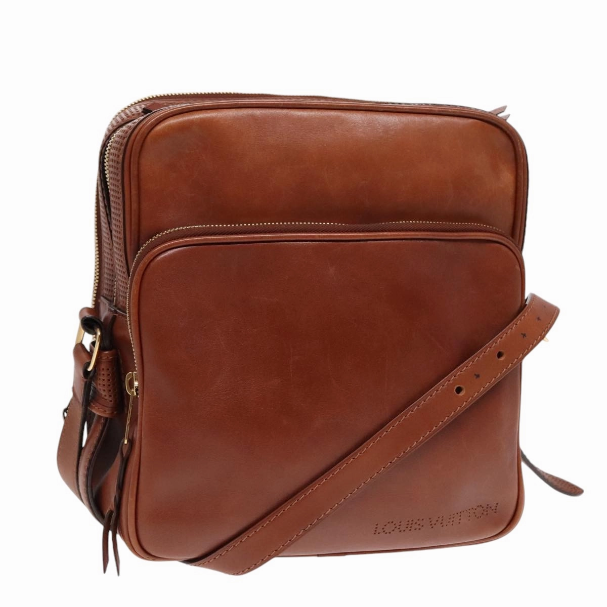 Louis Vuitton Trotteur Brown Leather Shoulder Bag
