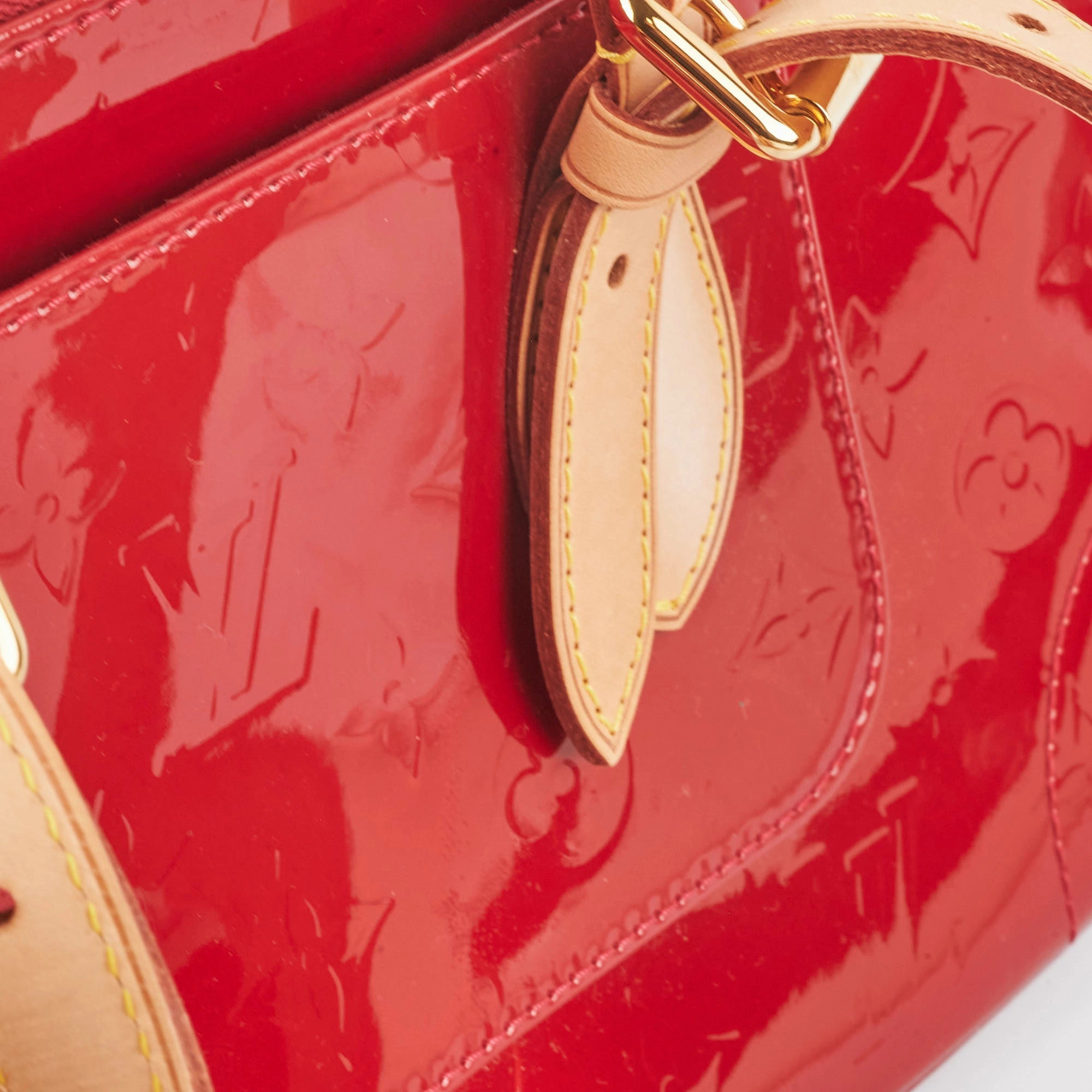 Louis Vuitton Vernis Red Patent Shoulder Bag