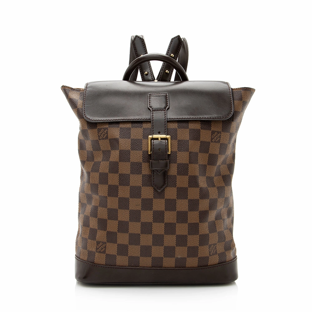 Louis Vuitton Vintage Damier Ebene Soho Backpack (SHF-21029)