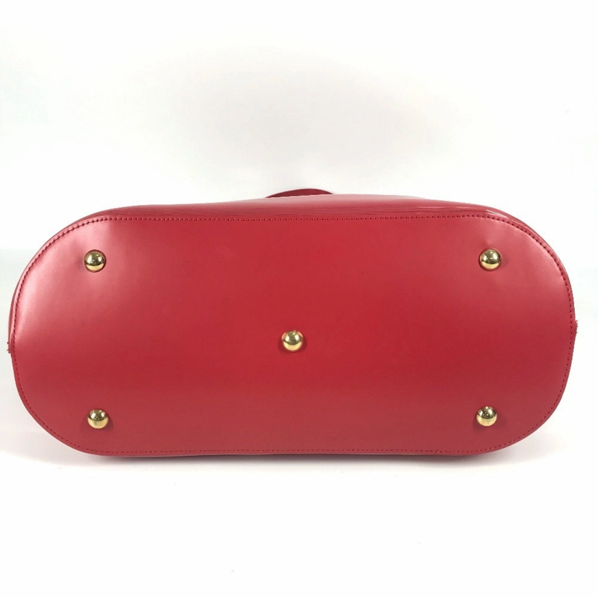 Louis Vuitton Vinyl Leather Handbag Tote Bag (Pre-Owned)