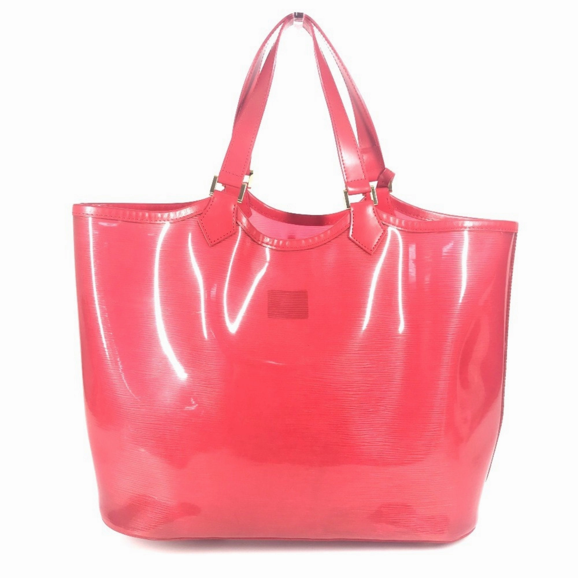 Louis Vuitton Vinyl Leather Handbag Tote Bag (Pre-Owned)