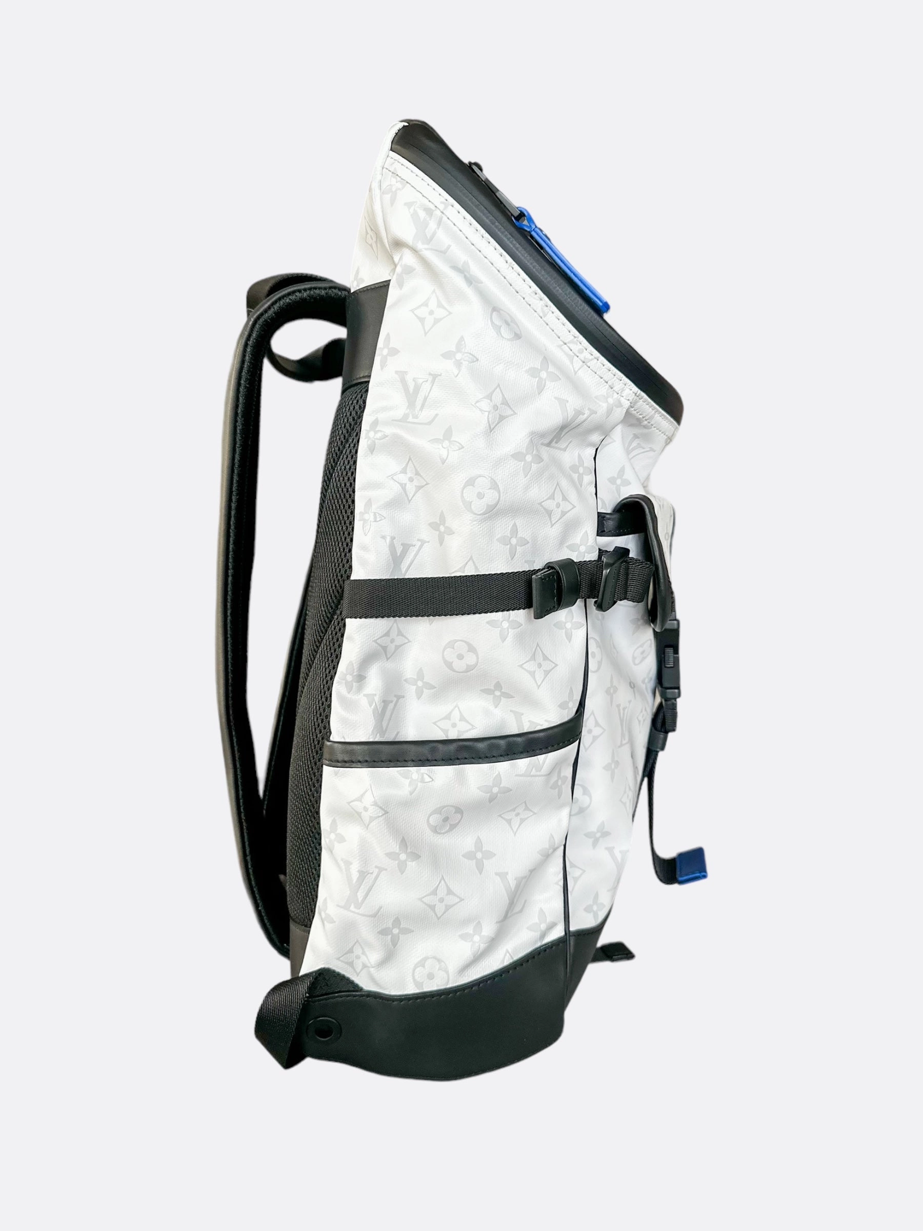 Louis Vuitton White & Black Monogram Mountain Backpack