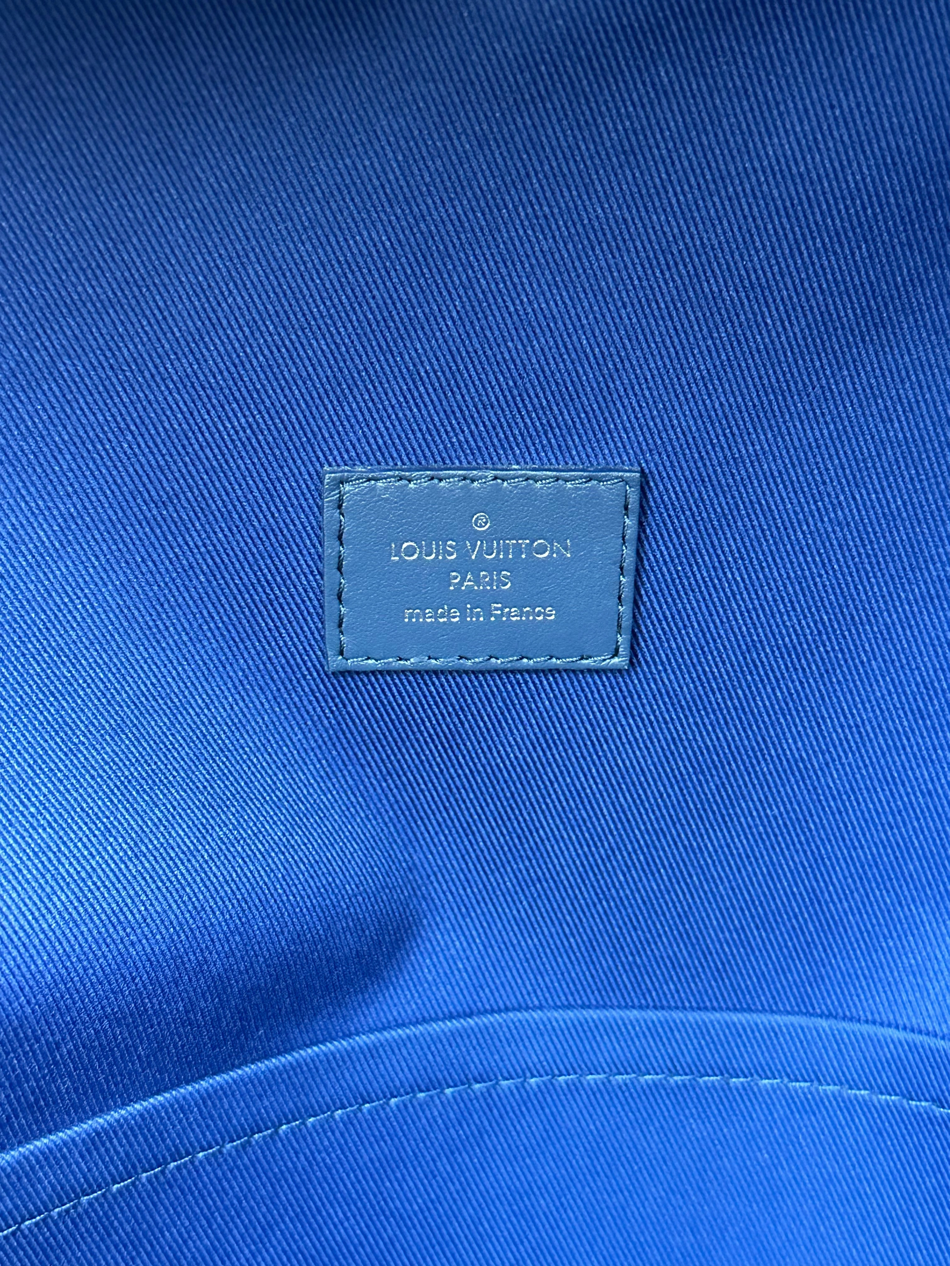 Louis Vuitton White & Blue Watercolor Monogram Discovery Backpack
