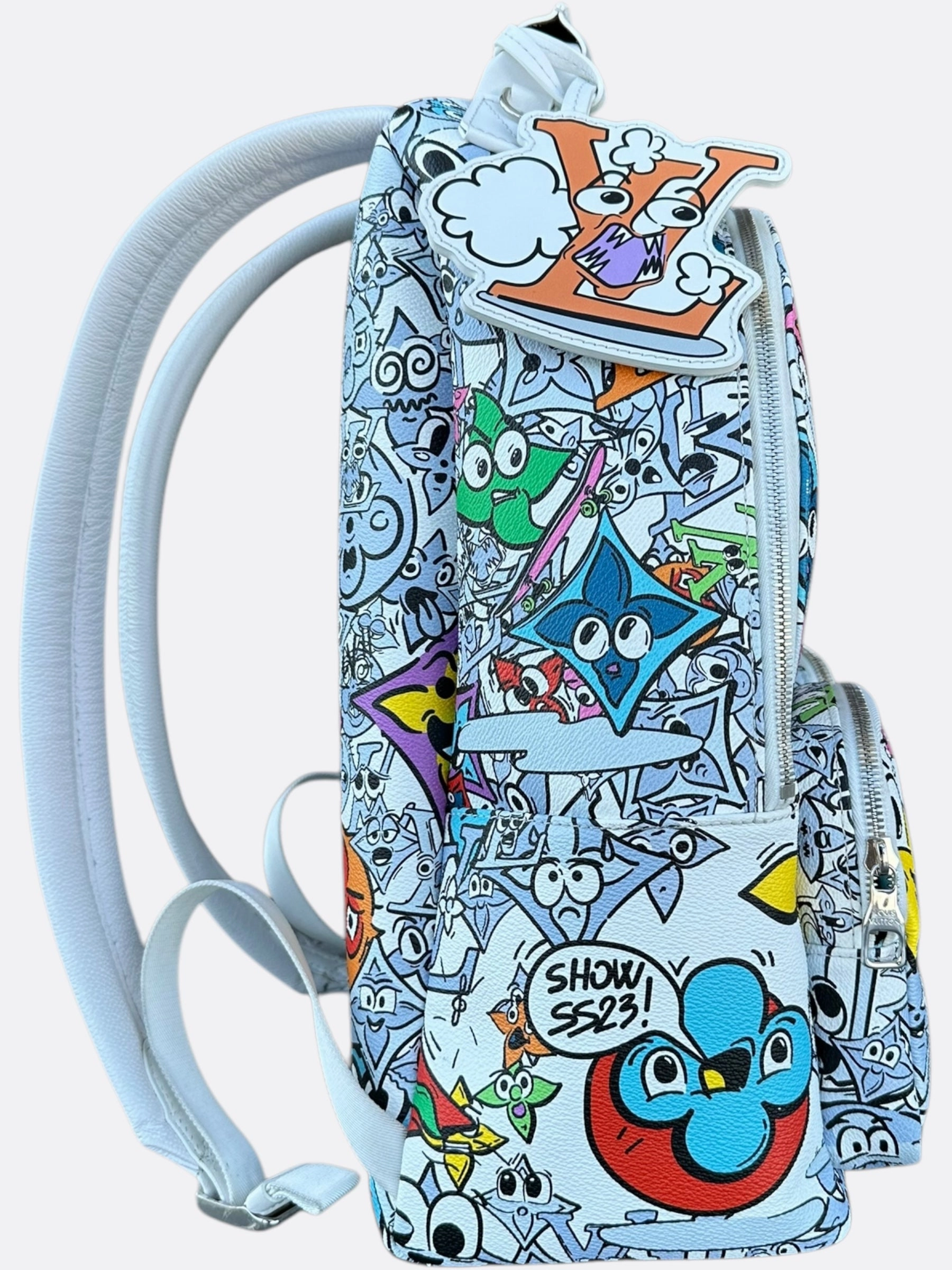 Louis Vuitton White Comic Monogram Multipocket Backpack