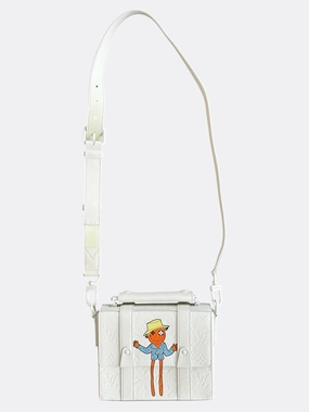 Louis Vuitton White Friends Taurillon Monogram Flap Soft Trunk Messenger