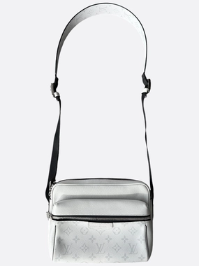 Louis Vuitton White Taigarama Monogram Outdoor Messenger Bag