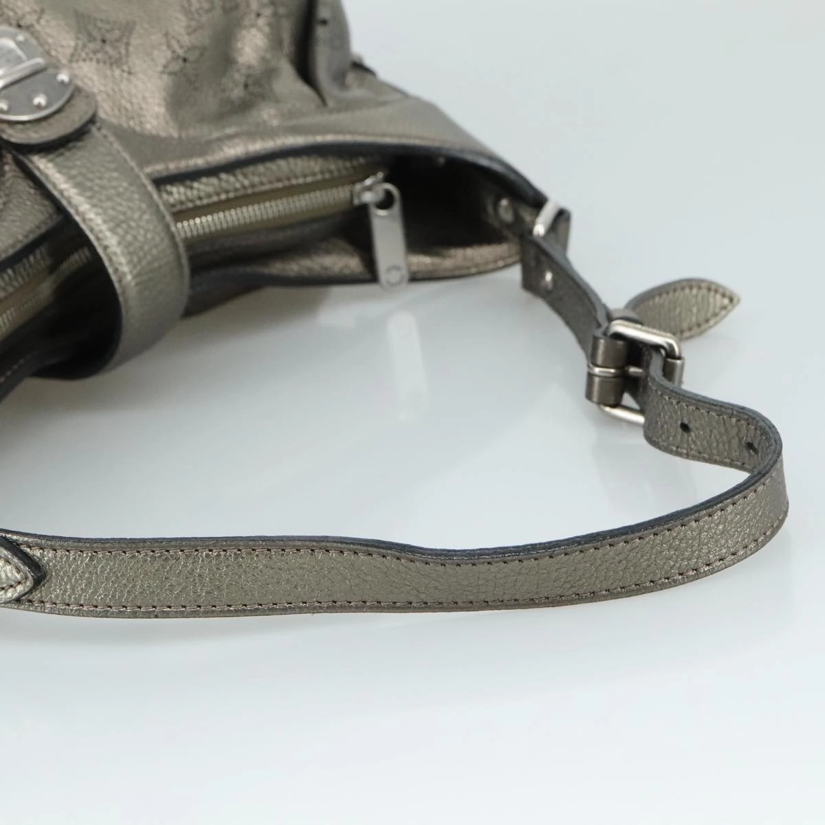 Louis Vuitton Xs Silver Leather Shoulder Bag