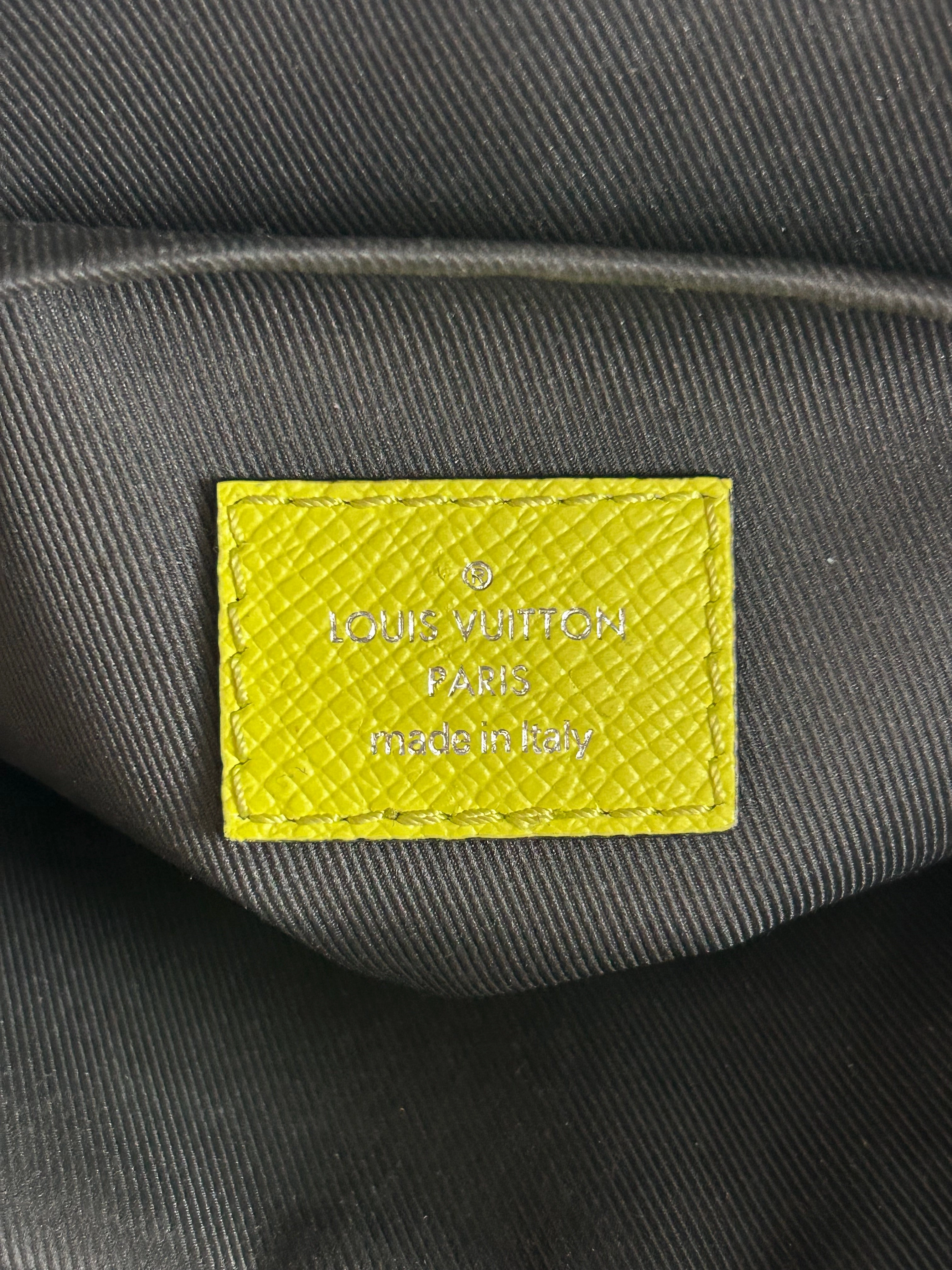 Louis Vuitton Yellow Taigarama Monogram Outdoor Messenger Bag