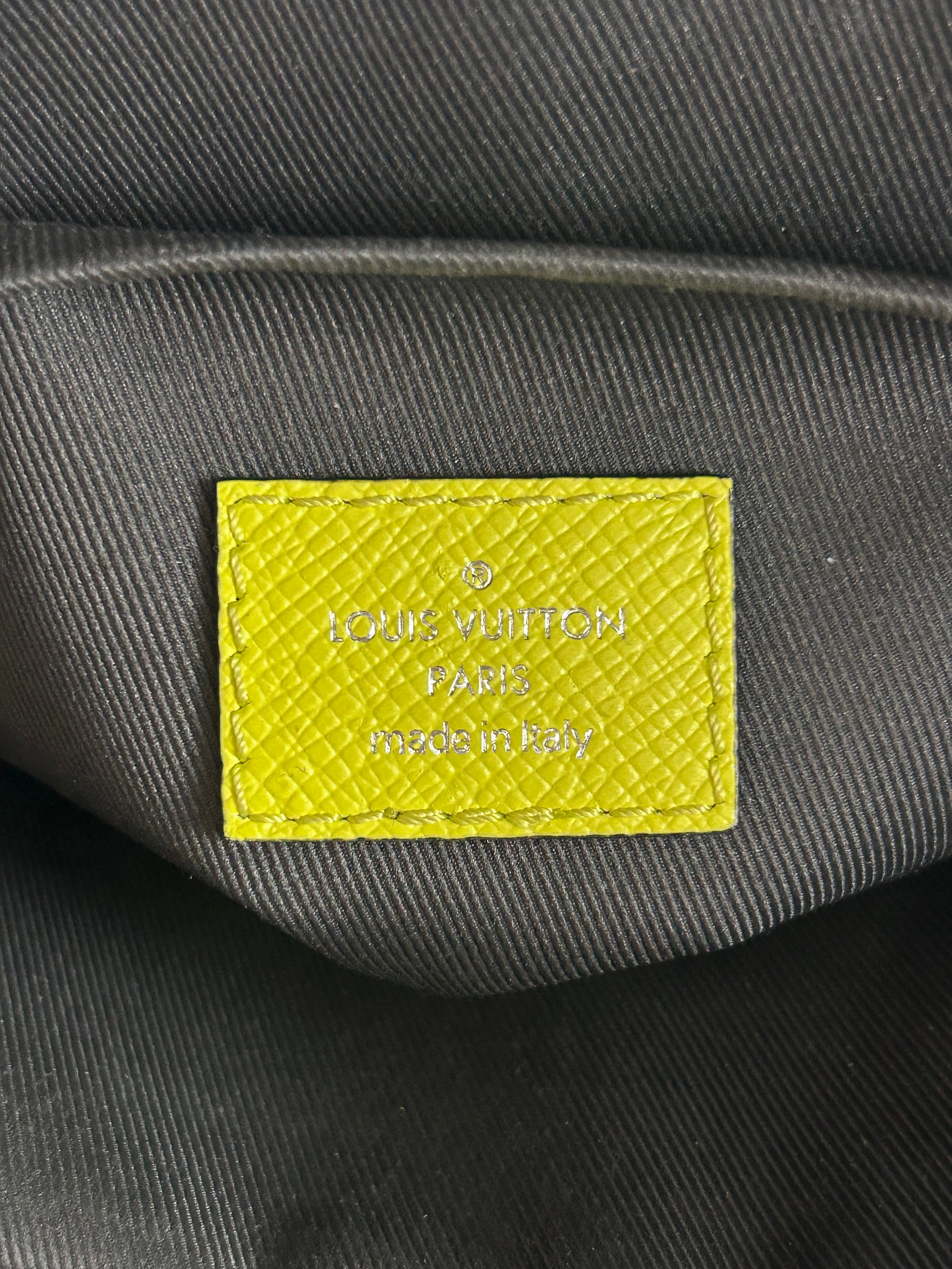 Louis Vuitton Yellow Taigarama Monogram Outdoor Messenger Bag