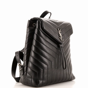 LouLou Backpack Matelasse Chevron Leather Medium