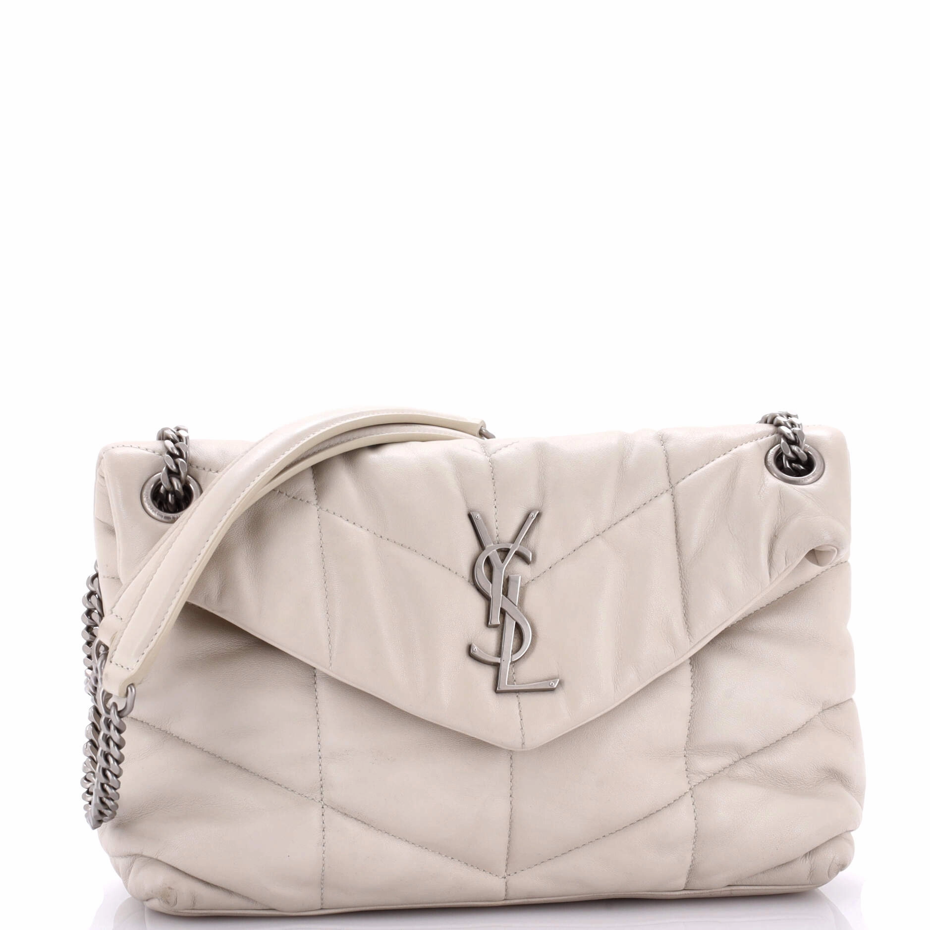 Loulou Puffer Shoulder Bag Quilted Leather Small