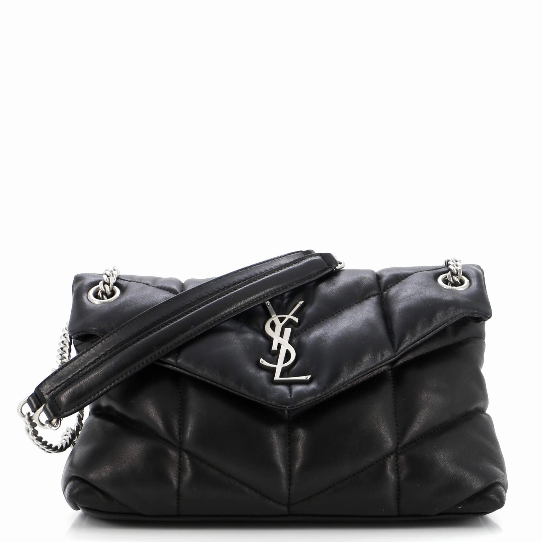 Loulou Puffer Shoulder Bag Quilted Leather Small