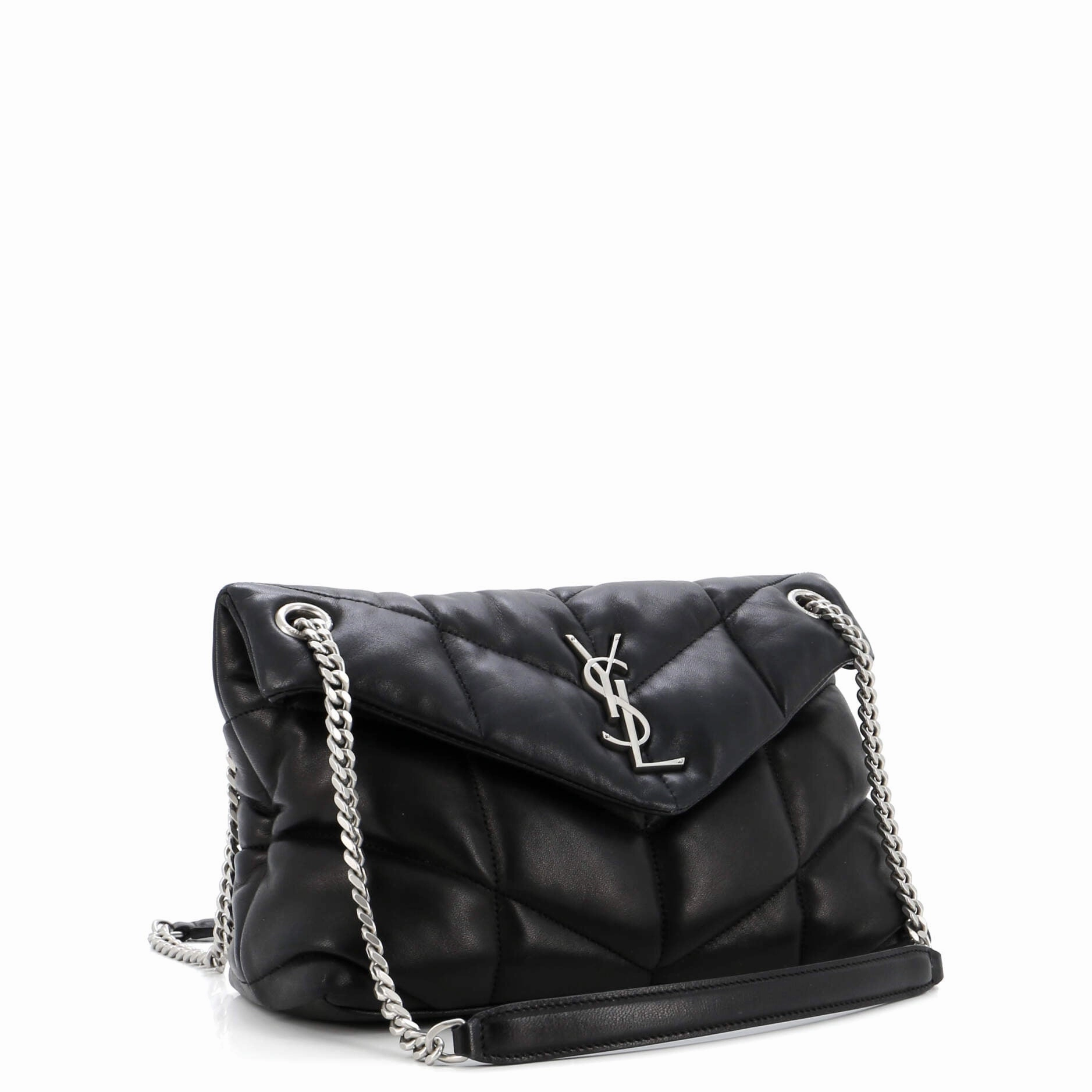 Loulou Puffer Shoulder Bag Quilted Leather Small