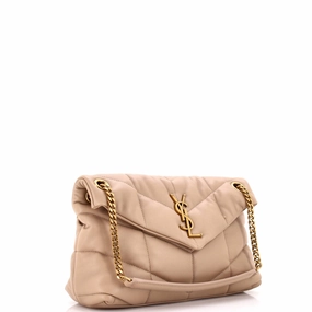Loulou Puffer Shoulder Bag Quilted Leather Small