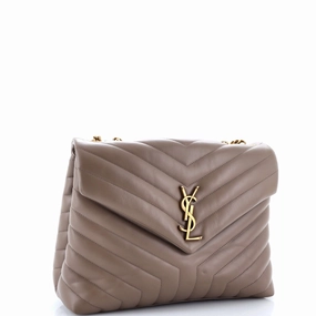 Loulou Shoulder Bag Matelasse Chevron Leather Medium