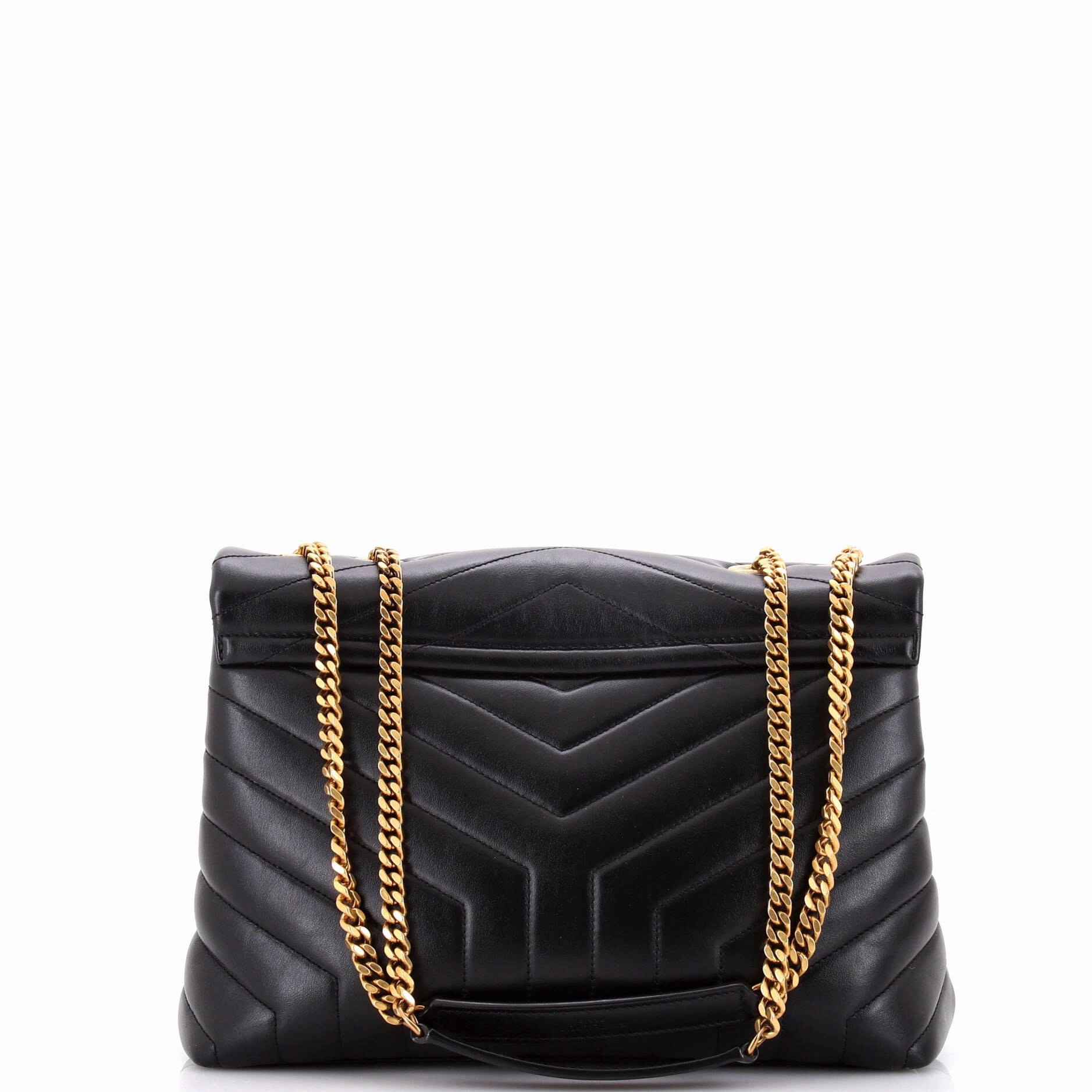 Loulou Shoulder Bag Matelasse Chevron Leather Medium