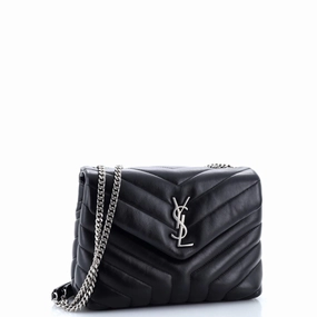 Loulou Shoulder Bag Matelasse Chevron Leather Small