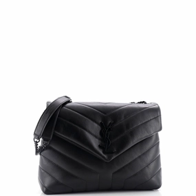 Loulou Shoulder Bag Matelasse Chevron Leather Small