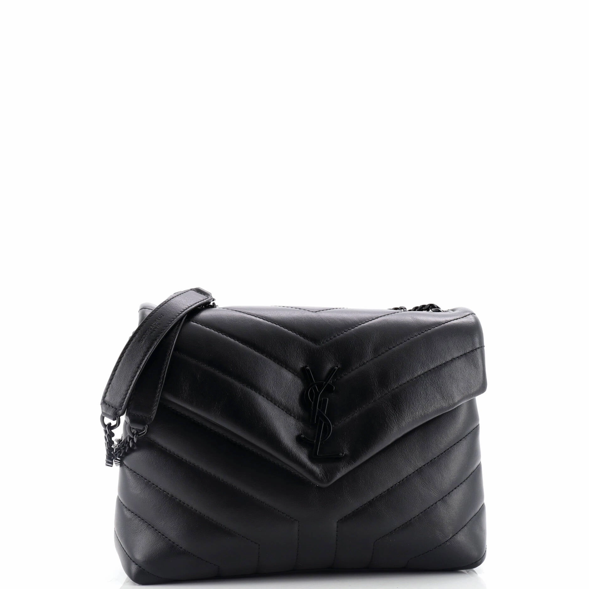 Loulou Shoulder Bag Matelasse Chevron Leather Small