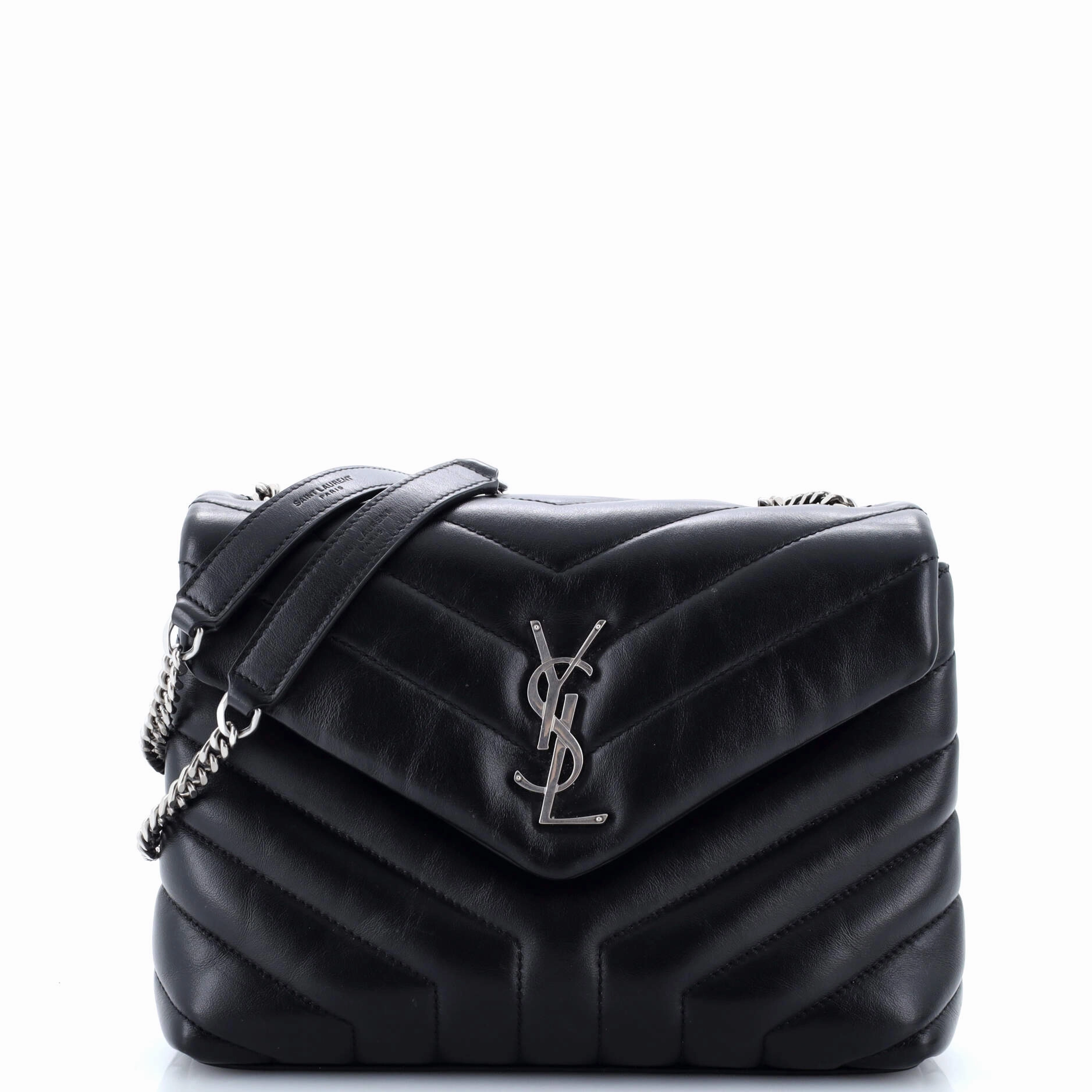Loulou Shoulder Bag Matelasse Chevron Leather Small