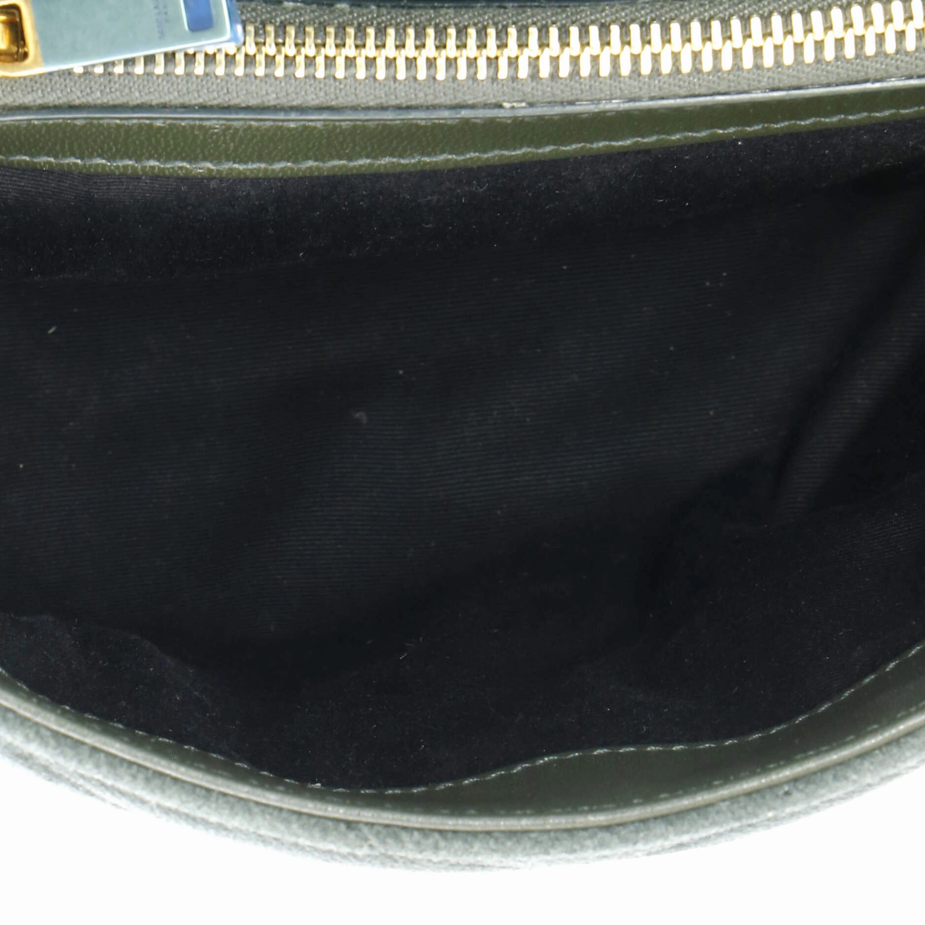 Loulou Shoulder Bag Matelasse Chevron Suede Small