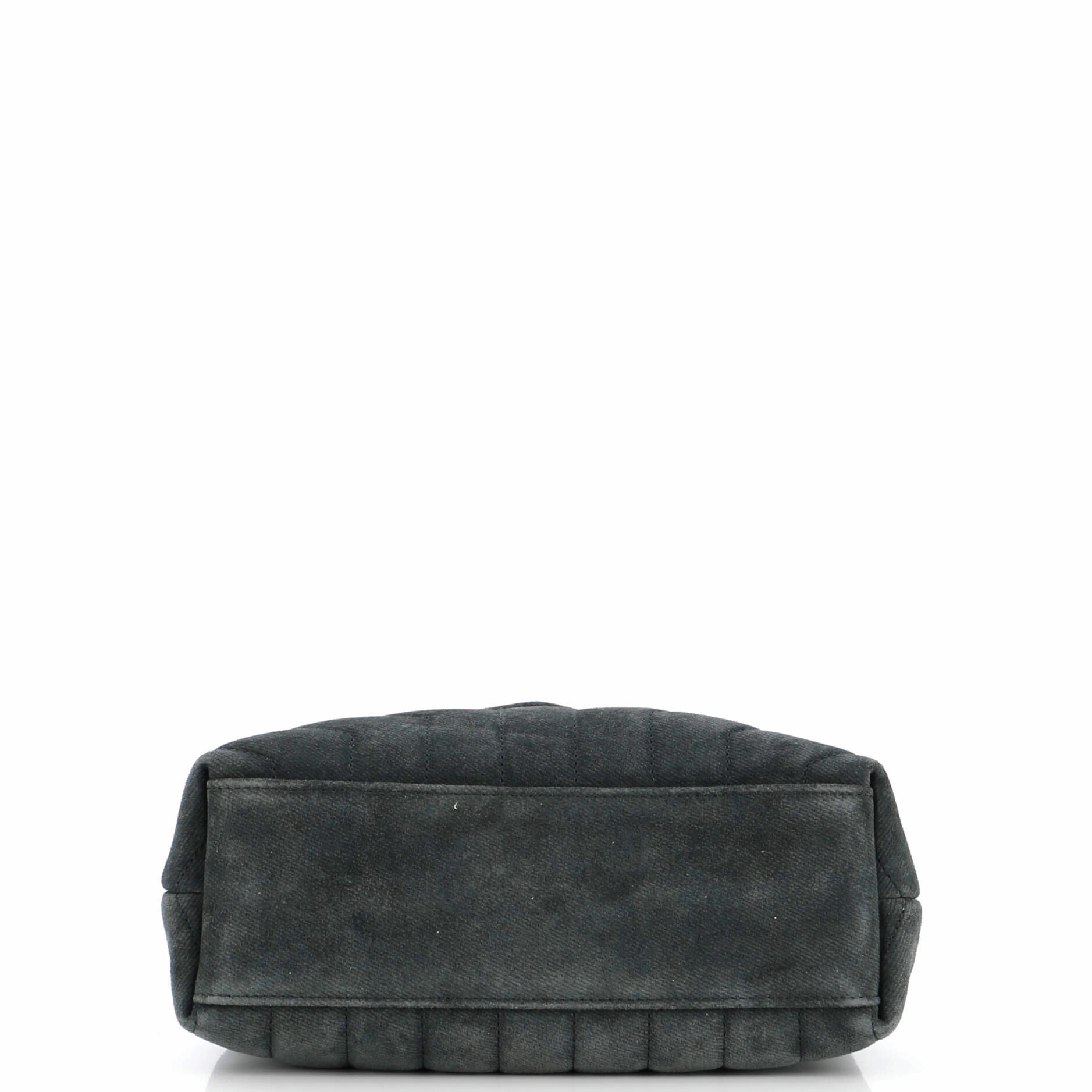 Loulou Shoulder Bag Matelasse Chevron Suede Small