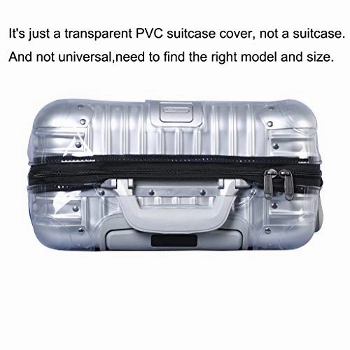 Luggage Cover Protector Clear Pvc Suitcase Protective Case With Black Zipper For Rimowa Topas