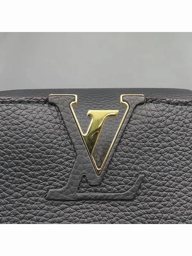 M42259 Noir Taullon Leather Capucine MM Top Handle Tote Bag Shoulder Strap 2WAY