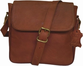 Madosh Men's Genuine Leather Crossbody Messenger Bag  Handcrafted Flap Over Shoulder Sling for Office, Casual & Travel Use