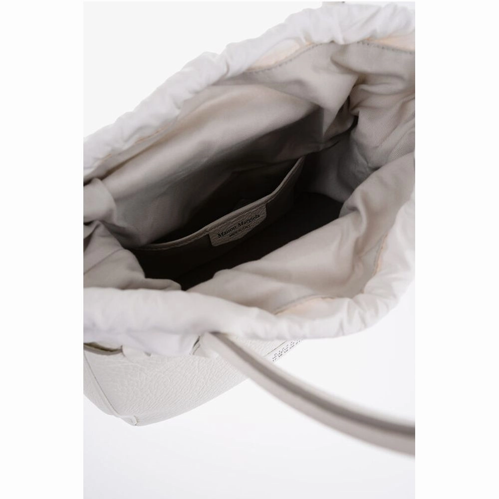 Maison Margiela MM11 Textured Leather Hand Bag with Removable Shoulder Strap