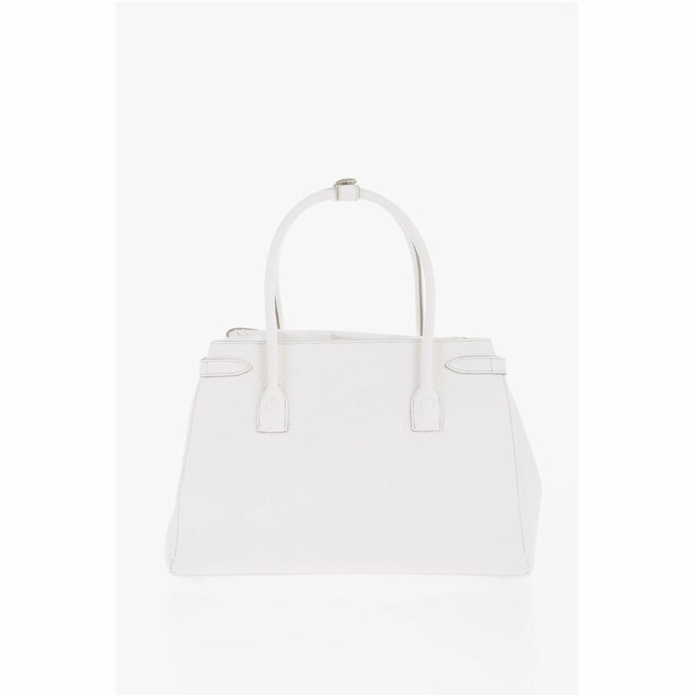 Maison Margiela MM11 Textured Leather Hand Bag with Removable Shoulder Strap