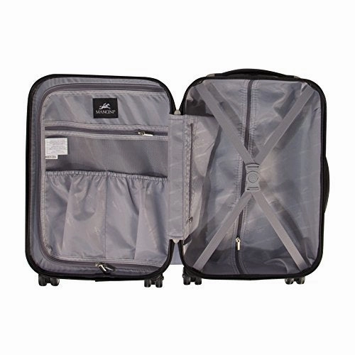 Mancini Santa Barbara 28" Lightweight Spinner Luggage in Black