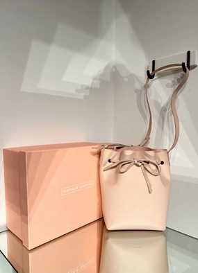 MANSUR GAVRIEL Mini Leather Bucket Bag