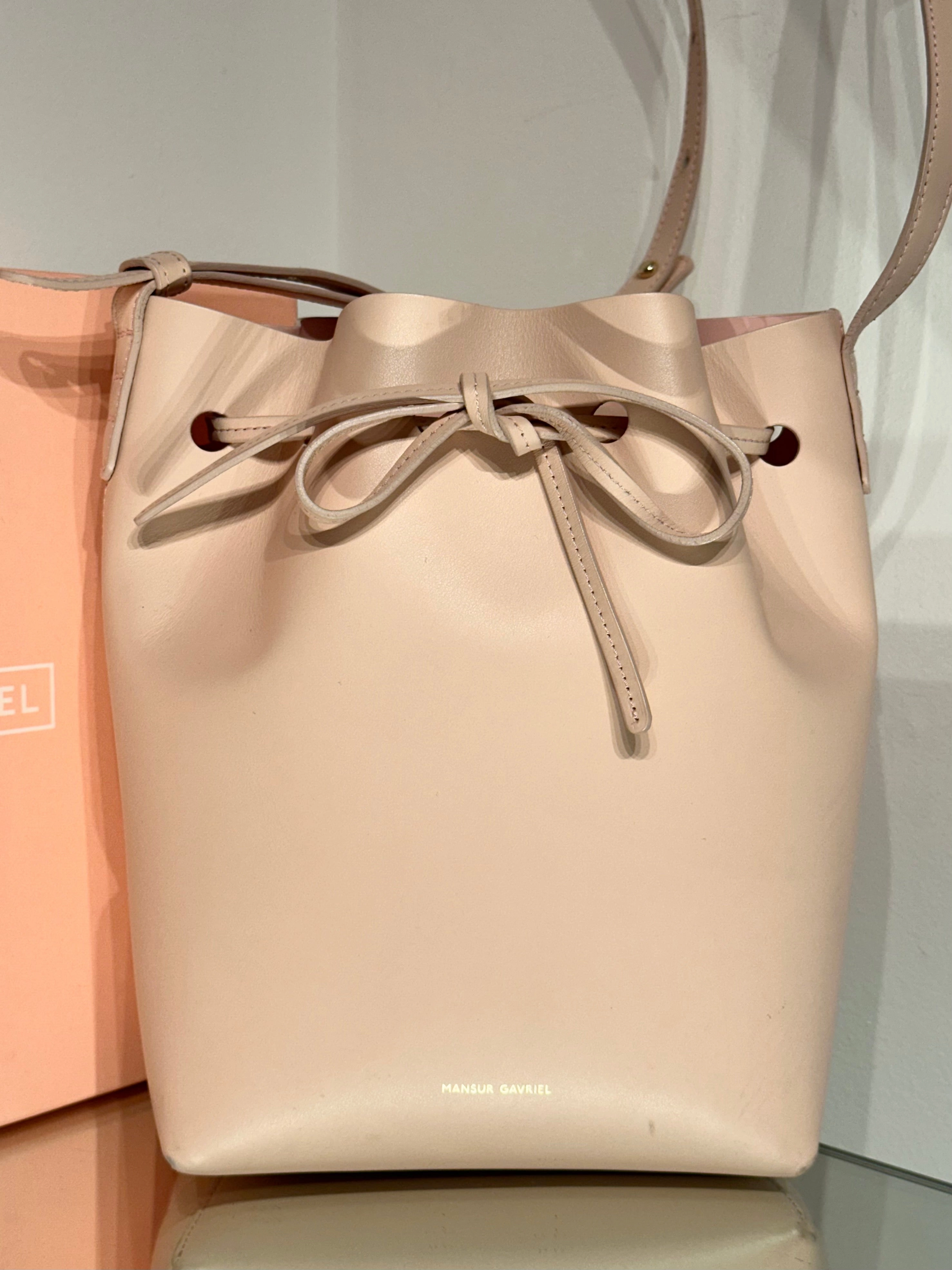 MANSUR GAVRIEL Mini Leather Bucket Bag